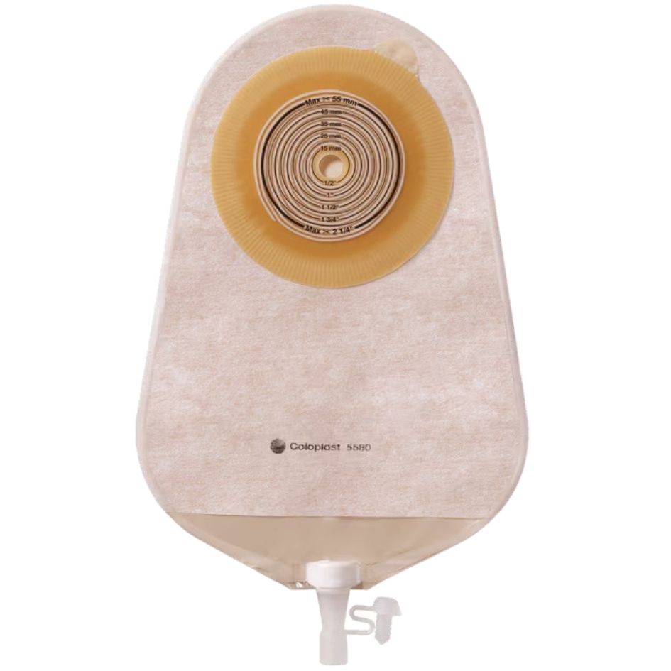 Coloplast Assura One Piece Urostomy Pouch, Opaque or Transparent, Maxi, No Filter, Non-Convex, Cut to Fit options (10/Box)