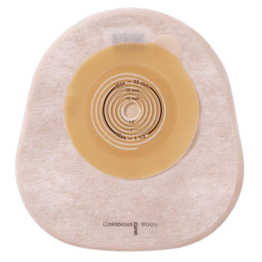 Coloplast Assura One Piece Pediatric Closed Pouch, Transparent, Non-Convex, Cut to Fit (30/Box)