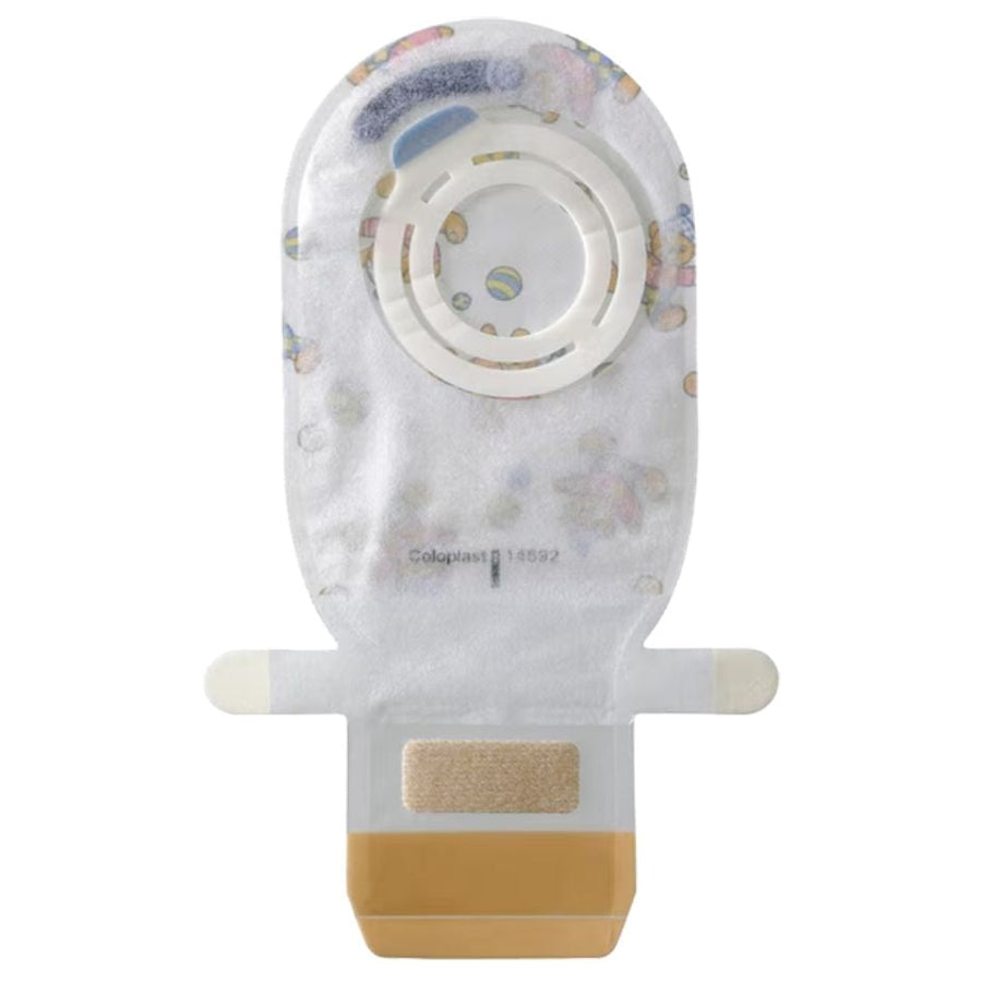 Coloplast Easiflex Paediatric Drainable Pouch, Transparent or Teddy Print, 105ml or 150ml (10/Box)