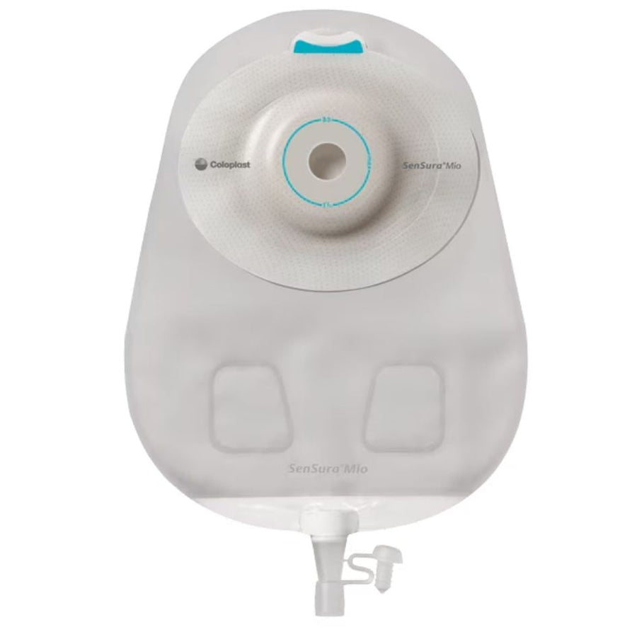 Coloplast SenSura Mio One Piece Urostomy Pouch, Opaque or Transparent, Maxi, No Filter, Convex Light, Presized or Cut to Fit options (10/Box)