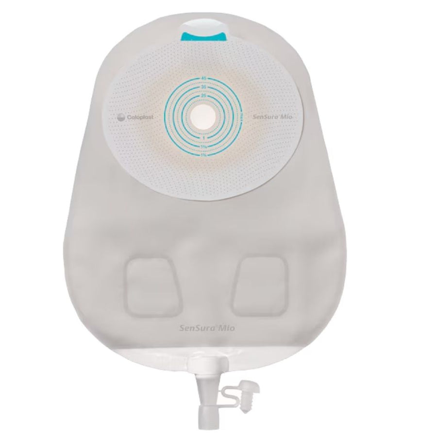 Coloplast SenSura Mio One Piece Urostomy Pouch, Opaque or Transparent, Maxi, No Filter, Non-Convex, Presized or Cut to Fit options (10/Box)