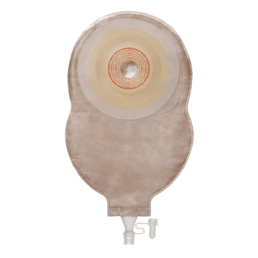 Convatec Esteem+ One Piece Soft Convex Urostomy Pouch, Transparent, Soft Tap Closure, Hydrocolloid Skin Barrier, Cut to Fit (10/Box)