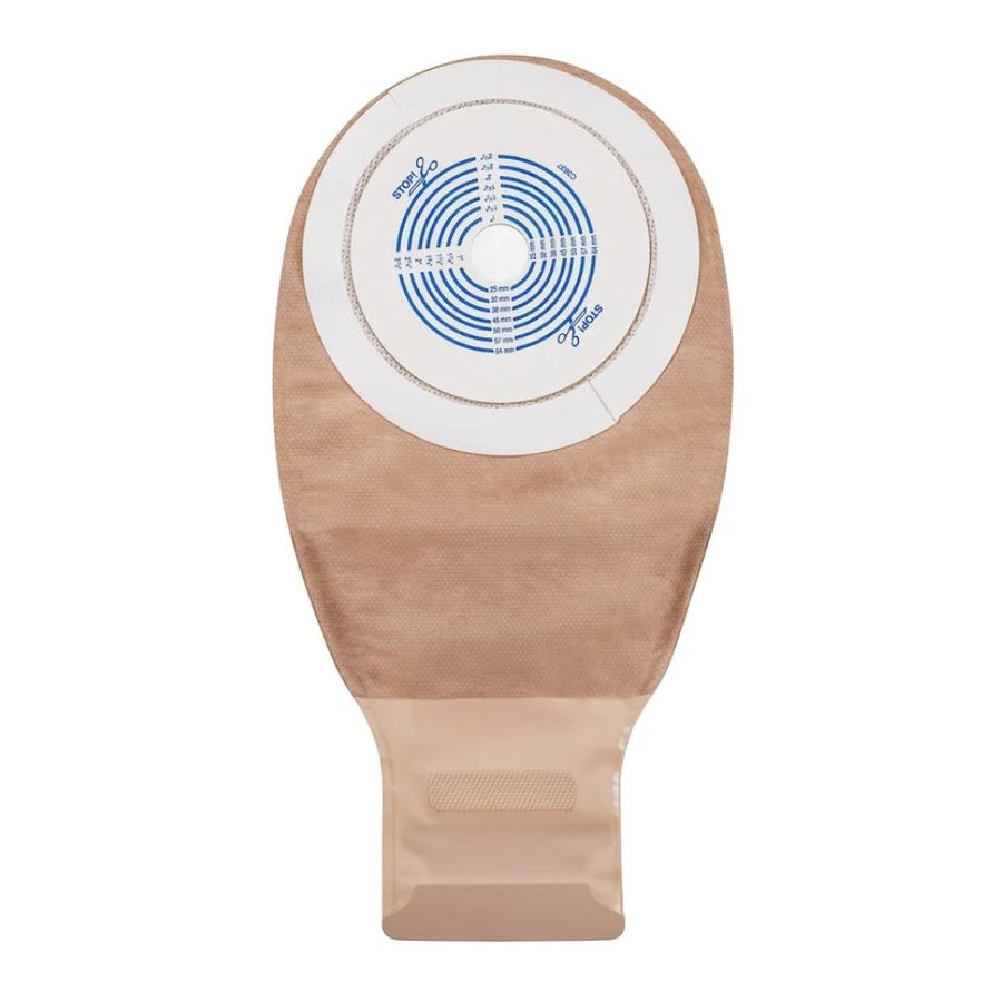 Convatec Esteem Plus One Piece Drainable Pouch, Transparent or Opaque, InvisiClose Tail closure, with or without Filter, Modified Stomahesive Skin Barrier, without Tape Collar, Pre-Sized or Cut to Fit (10/Box)