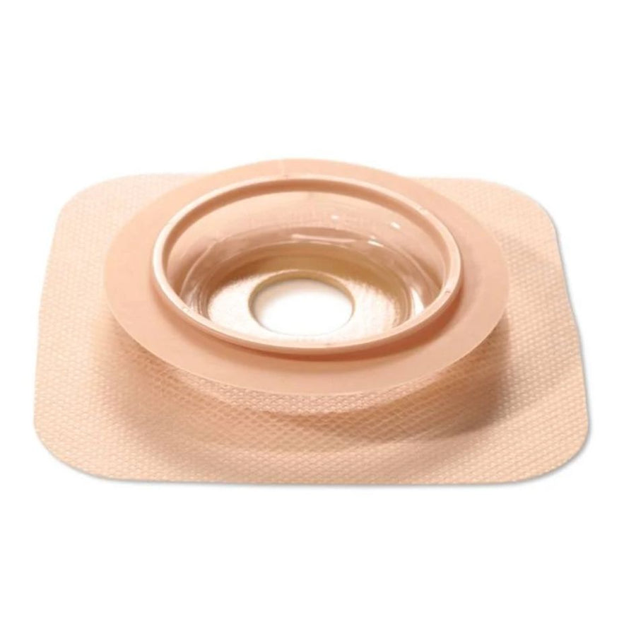 Convatec Natura Two Piece Moldable Flat Skin Barrier with Accordian Flange, Durahesive Skin Barrier, with Hydrocolloid Tape Collar, Tan (10/box)