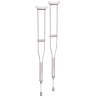 crutches aluminum adjustable front view