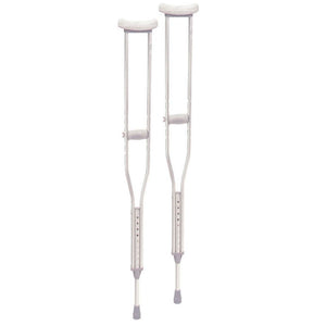 crutches aluminum adjustable front view