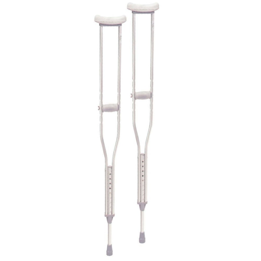 crutches aluminum adjustable front view