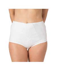 CUI womens fulciolite high waist brief white