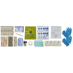 Content inside the BCCSA first aid kit level 1 by Dentec.