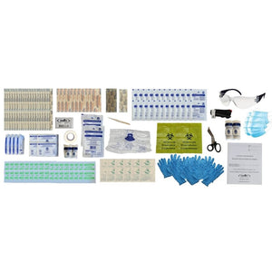 Content inside the BCCSA first aid kit level 2 by Dentec.