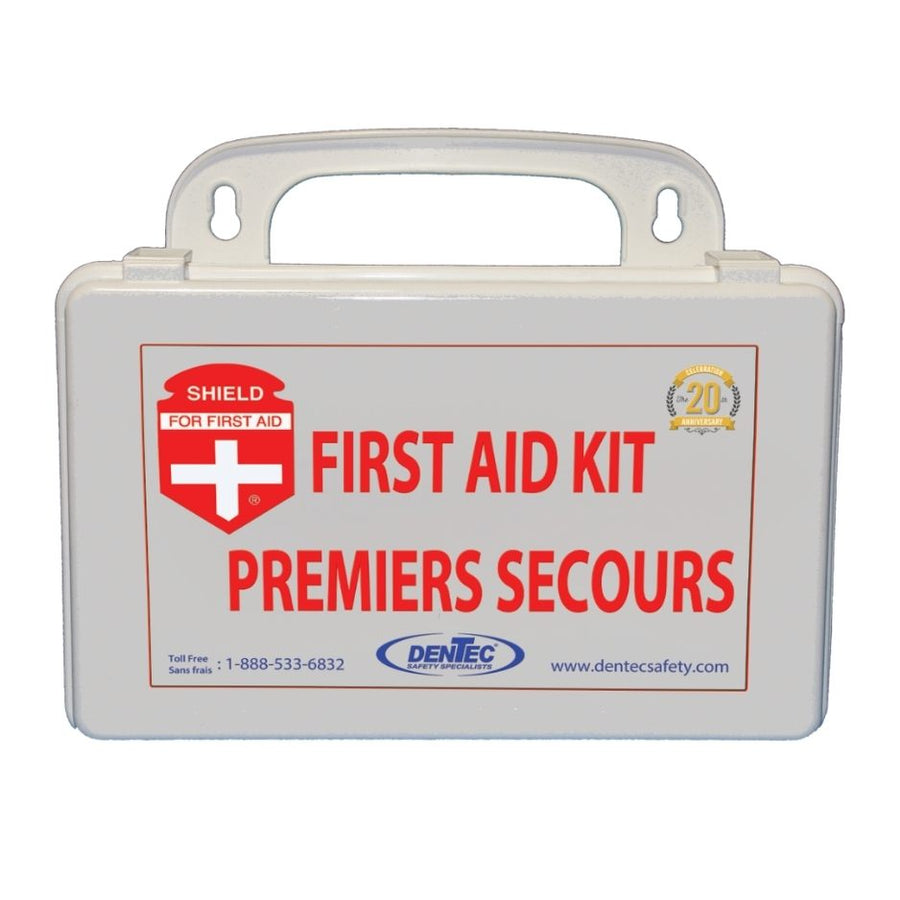 BCCSA First aid kit level 1 by Dentec in plastic case