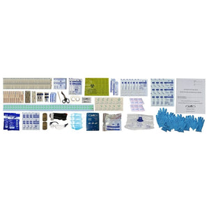 Content inside the BCCSA first aid kit level 3 by Dentec.