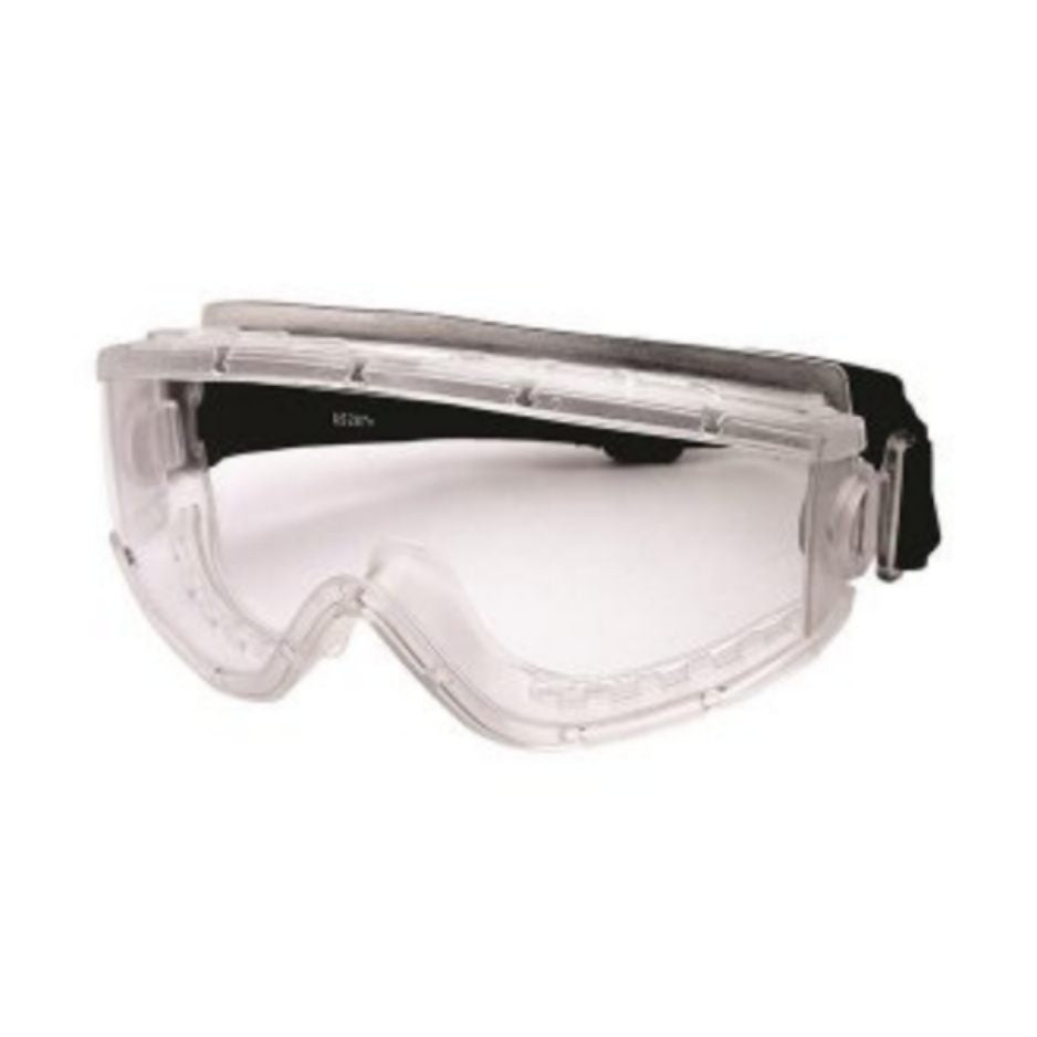 front view of the Goggles Chemical Splash And Impact Clear Polycarbonate Lens by Dentec