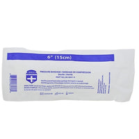 Close up package of 6 inch pressure bandage by Dentec