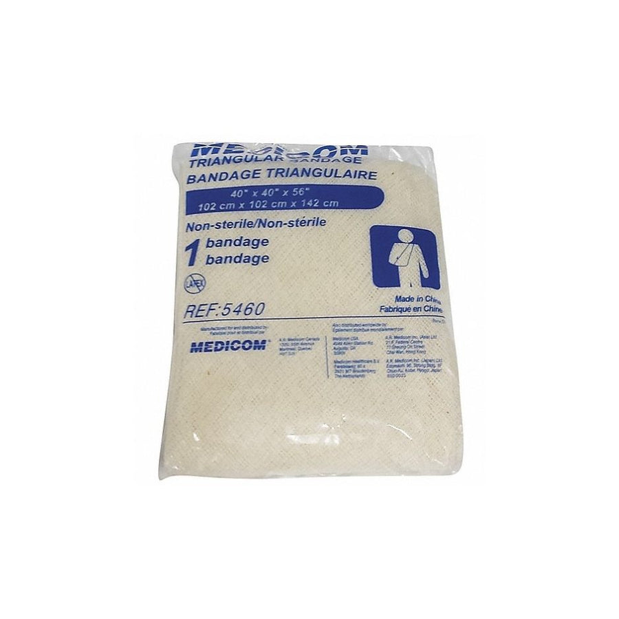 Close up of the Dentec Triangular Bandage package