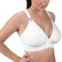 design veronique 454 2 inch band cotton knit compression bra front view