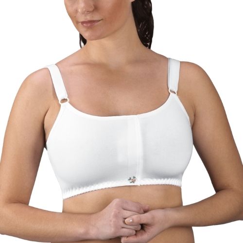 design veronique 459 contouring compression cotton knit bra front view
