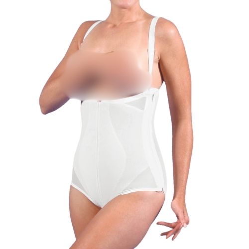design veronique 85 zippered torso brief front view