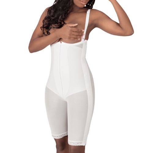 design veronique 853 zippered body girdle front view