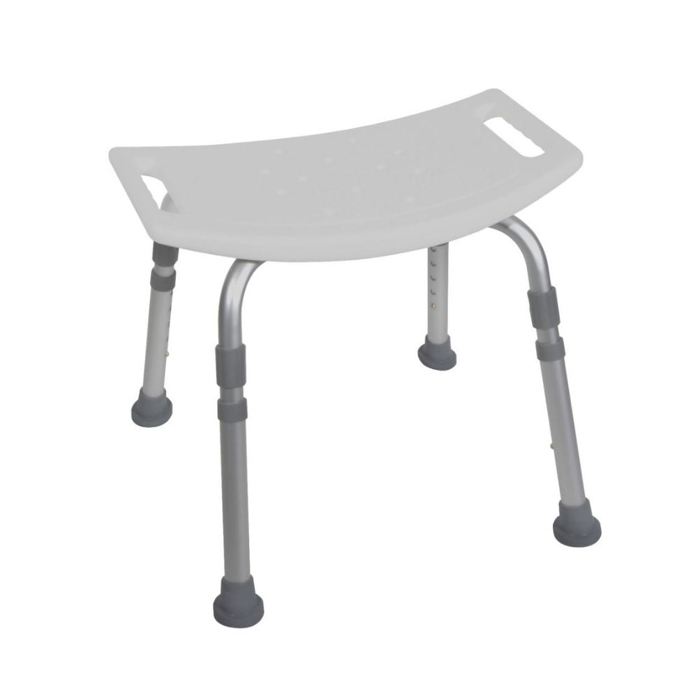 drive bath shower chair deluxe aluminum without back front view