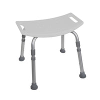 drive bath shower chair deluxe aluminum without back front view