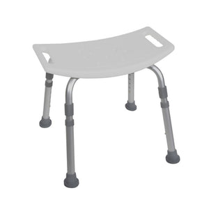 drive bath shower chair deluxe aluminum without back front view
