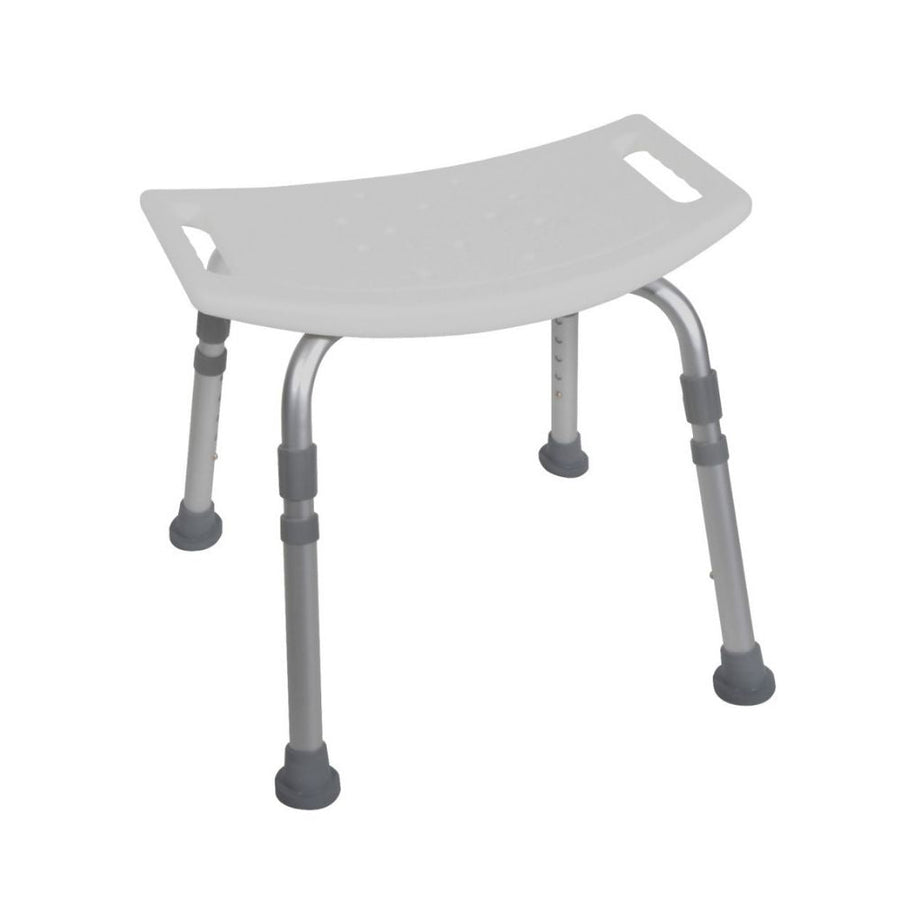 drive bath shower chair deluxe aluminum without back front view