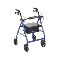 drive walker rollator 75 wheels aluminum frame front view