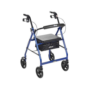 drive walker rollator 75 wheels aluminum frame front view