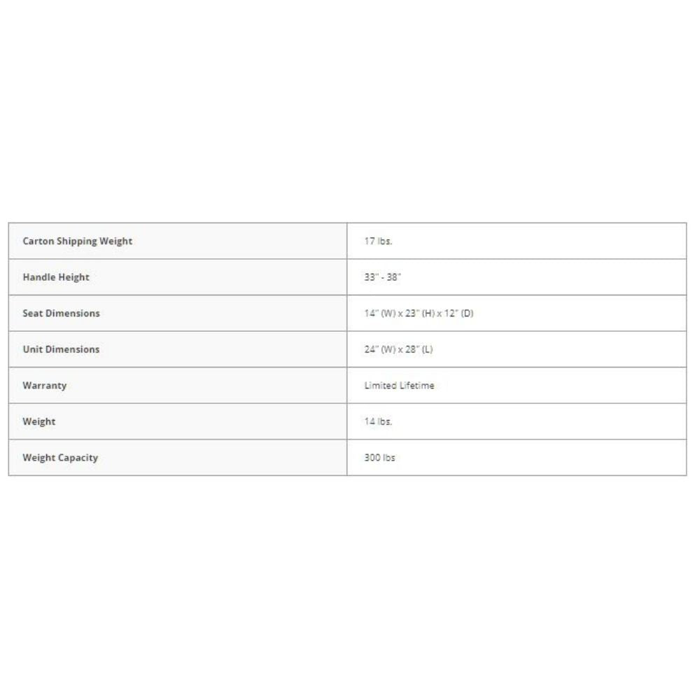 drive walker rollator 75 wheels aluminum frame details