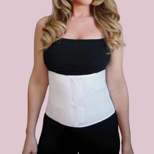 frank stubbs 1083 abdominal binder 3 panel 9 inch front view