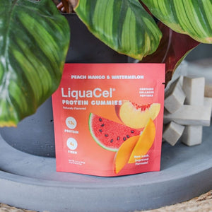 LiquaCel protien gummies displayed