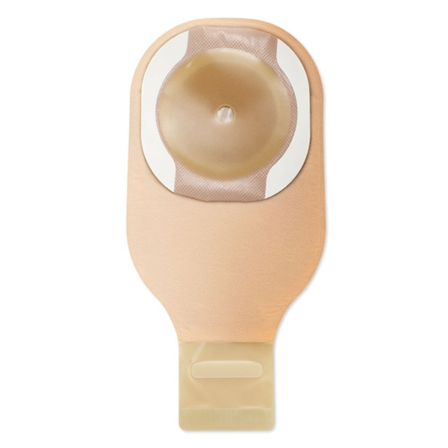 Hollister CeraPlus One Piece Flat Drainable Pouch with Lock'n Roll Closure, Beige or Ultra-clear, with Filter, with or without Tape Border, Presized or Cut to Fit (10/Box)