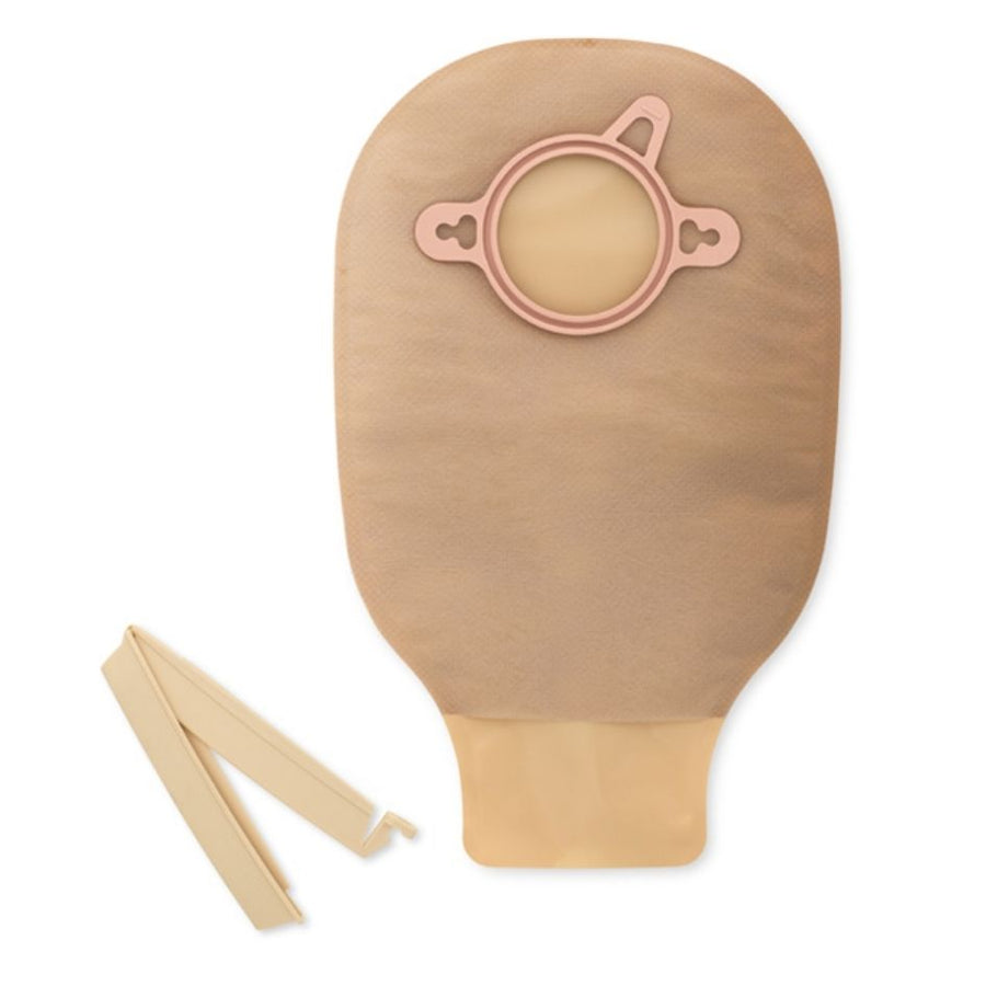 Hollister New Image Two Piece Mini Drainable Ostomy Pouch with Clamp Closure, without Filter, Beige (10/Box)
