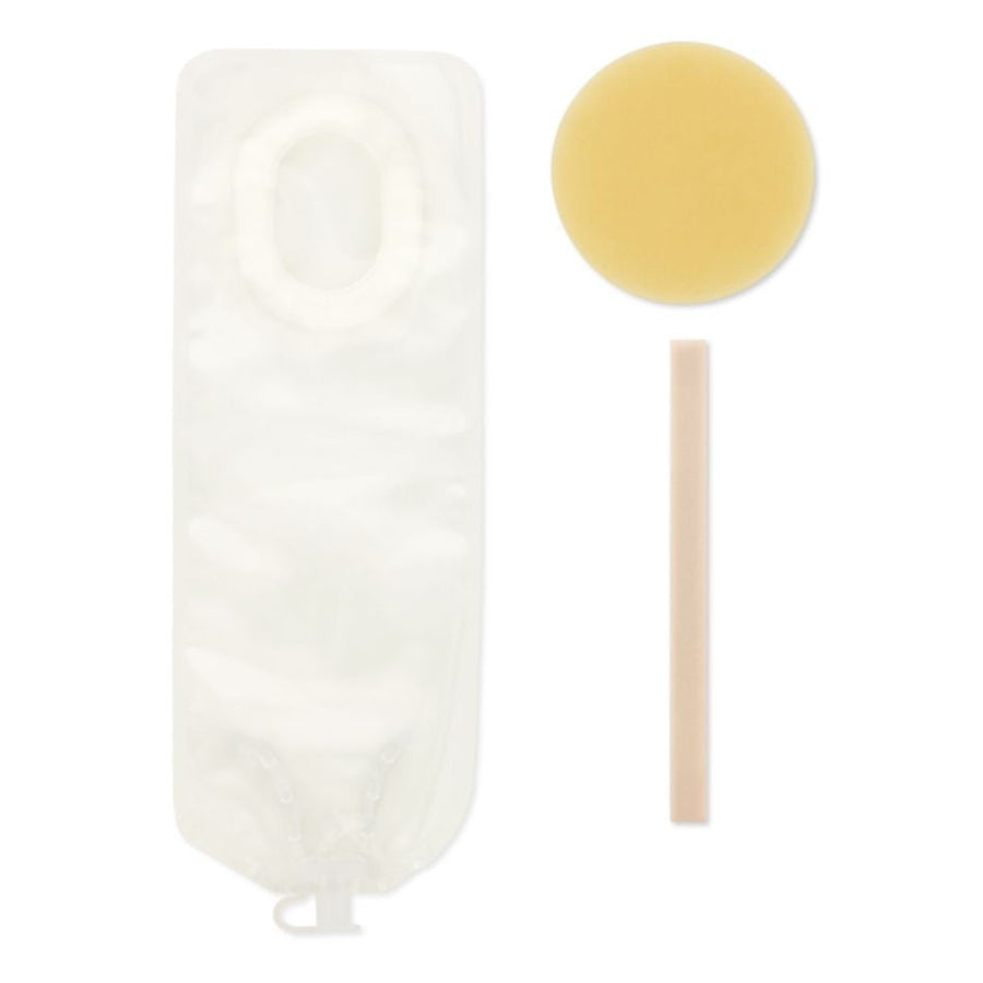 Hollister Pouchkins Newborn One Piece Ostomy Pouch, no Filter, Utra-clear, Flat SoftFlex Barrier, Cut to Fit (15/Box)
