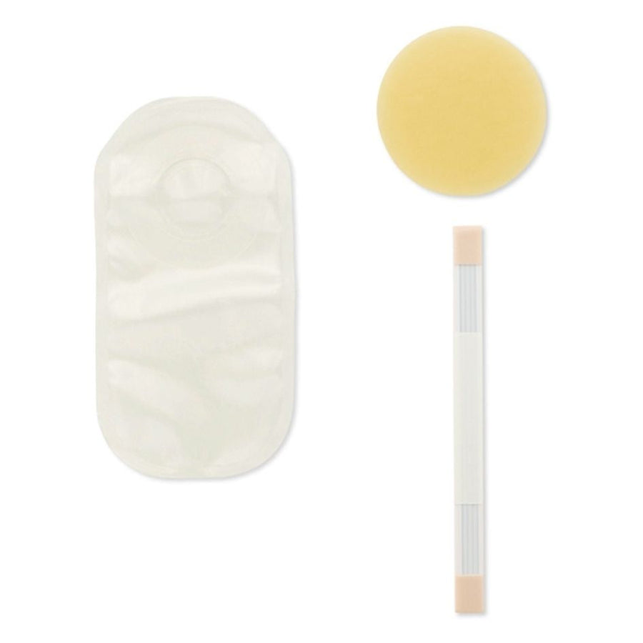 Hollister Pouchkins Premie One Piece Closed Pouch, no Filter, Ultra-clear, Flat SoftFlex Barrier, Cut to Fit (15/Box)