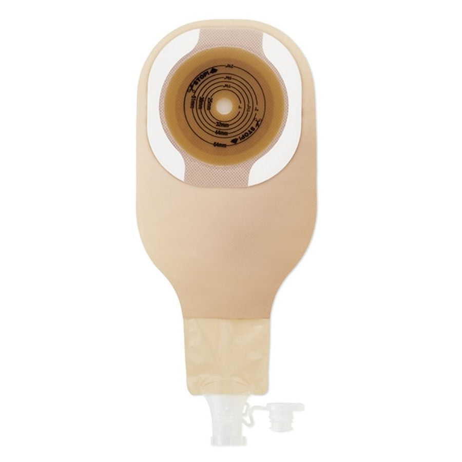 Hollister Premier One Piece High Output Ostomy Pouch, Enhanced Design, with Filter, Transparent, Soft Convex Flextend Barrier, Presized or Cut to Fit (5/Box)