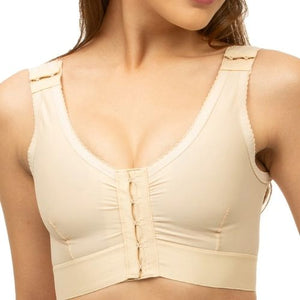 isavela br02 breast surgery support bra beige front view