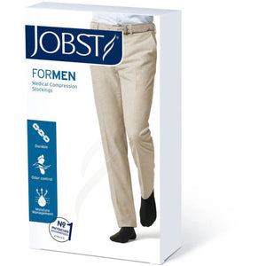 product box of jobst formen compression stocking, front side