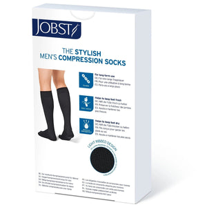 product box of jobst formen compression stocking, back side