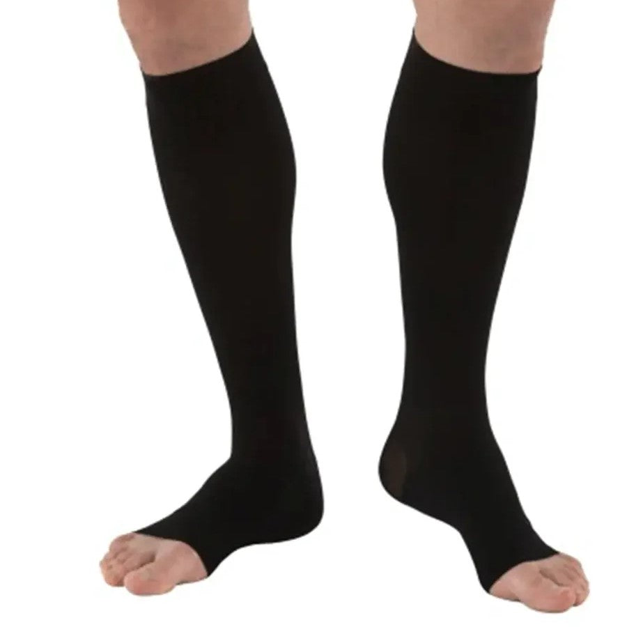 jobst-115-formen-knee-high-compression-sock-open-toe-black-1-front