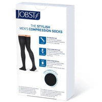 product box of jobst formen thigh high compression stocking
