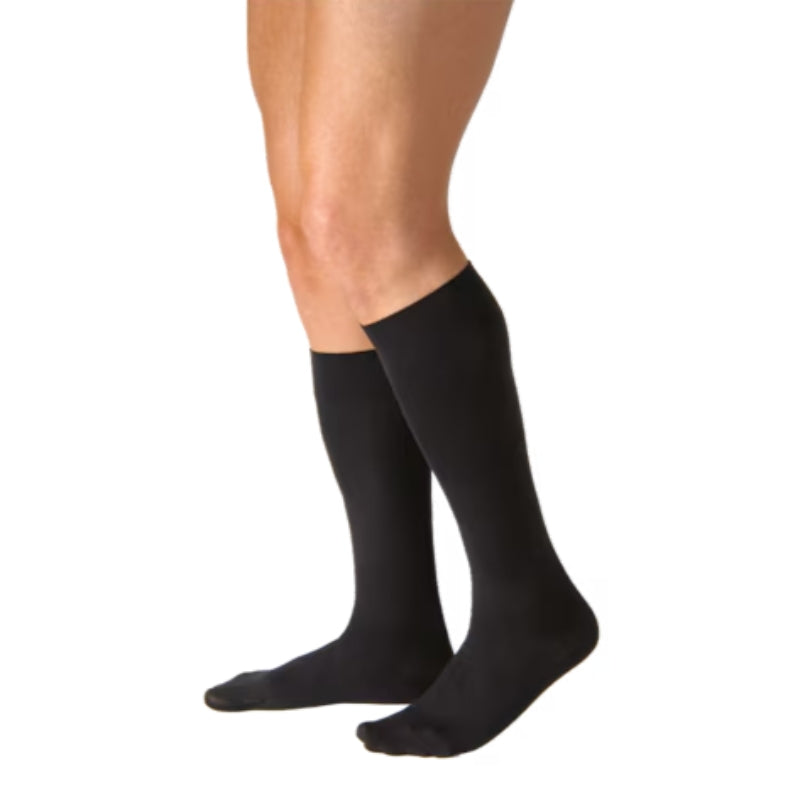 jobst-754-formen-casual-compression-sock-knee-high-closed-toe-black-1-left-view