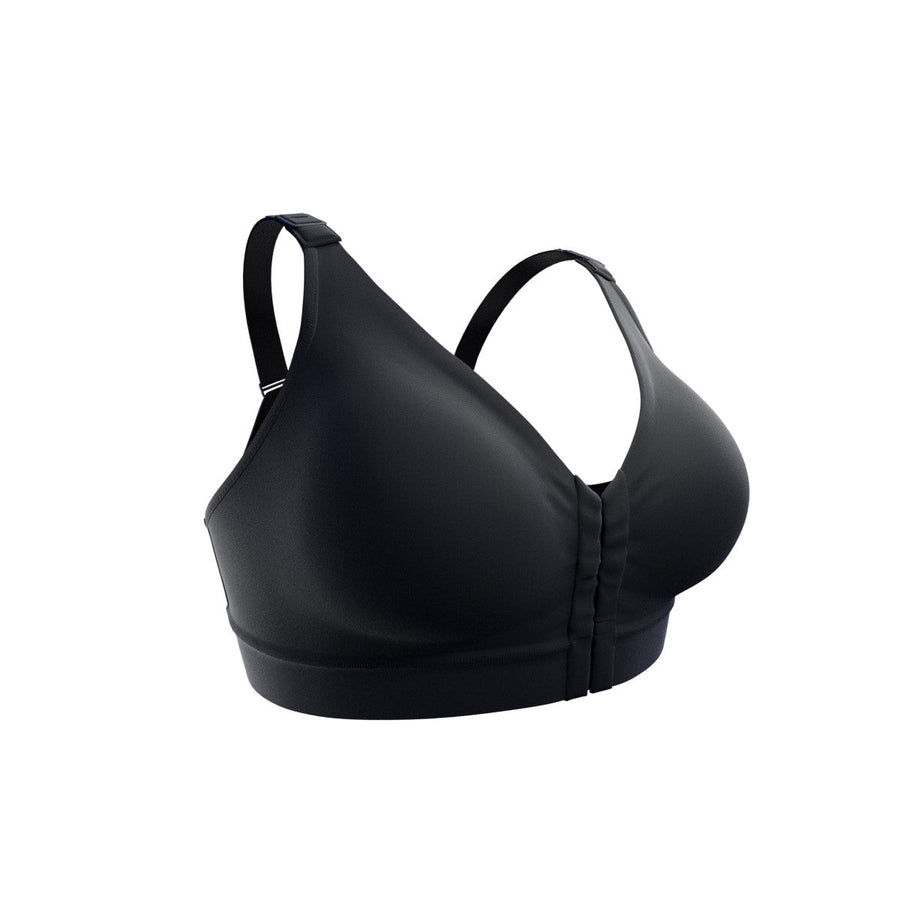 LaBratory Bra in black with no model, side view.