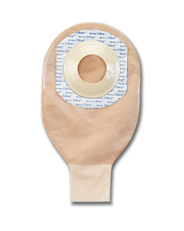 Marlen Ultra Extra One Piece Drainable Pouch Snap-Lok Pouch Closure, Transparent or Opaque, Convex or Flat, Skin Shield Barrier with Cut to fit or Presized Oval or Round options (10/Box)