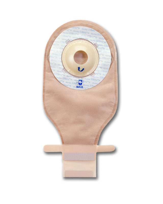 Marlen UltraLite One Piece Drainable Pouch with Kwick-Klose Fastener II, Transparent or Opaque, Flat, Shallow or Deep, Skin Shield or AquaTack Barriers with Cut to Fit or Presized options (10/Box)