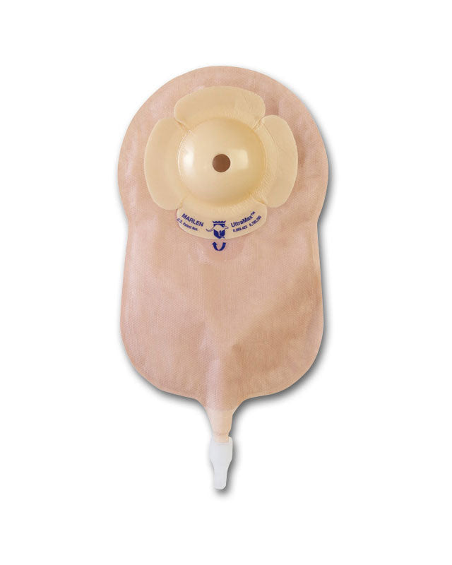 Marlen UltraMax Deep One Piece Urostomy Pouch, Transparent, Deep Convexity, AquaTack Skin Barrier with Cut to Fit or Presized options (5/Box)