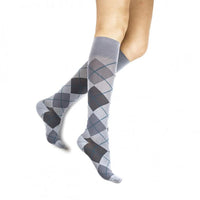 medi-karg-rejuva-compression-sock-15-20-mmhg-argyle-unisex-1-side-view