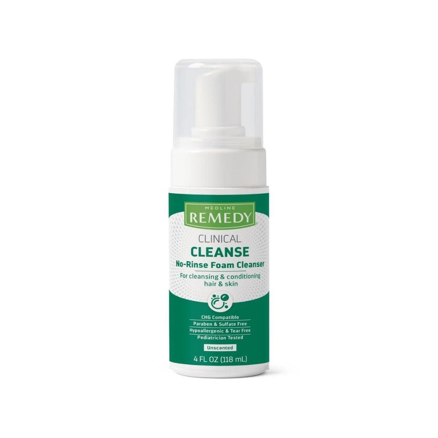 medline remedy clinical no rinse foam skin cleanser