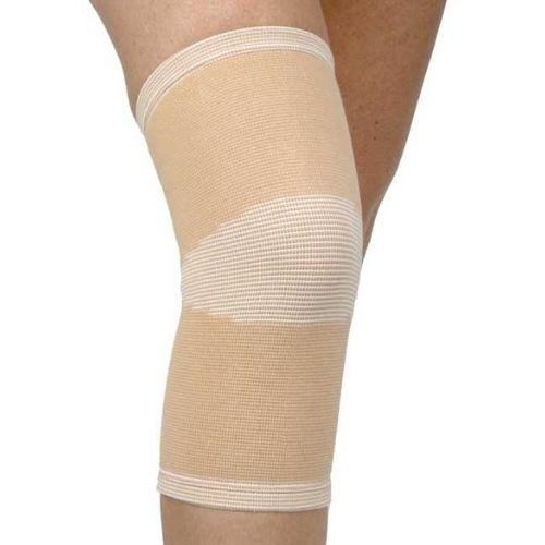 model wearing the orth active elastic knee support